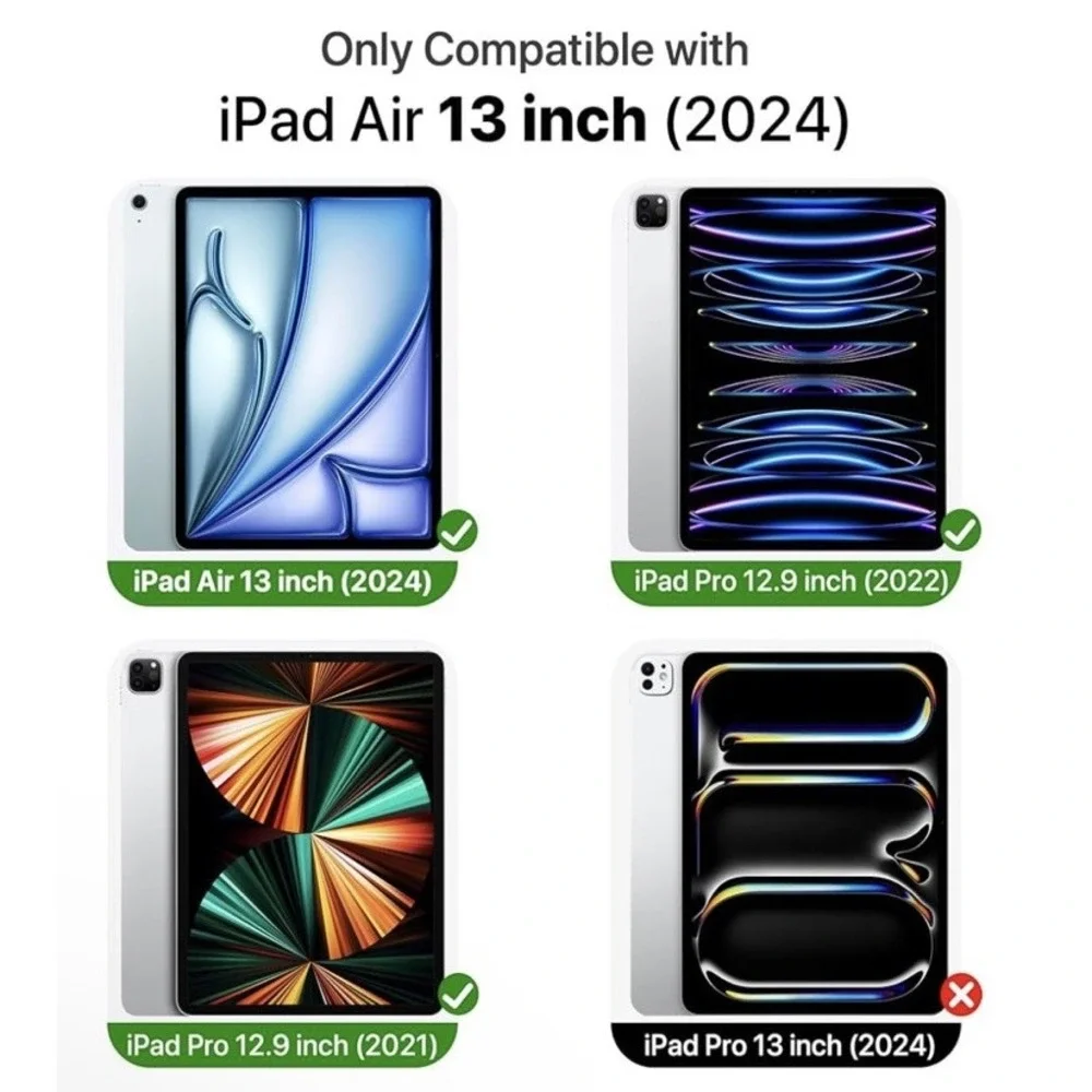 iPad Air 13 inch Case‎ M2 2024, iPad Pro 12.9 Case (6th/5th Gen 2022/2021)